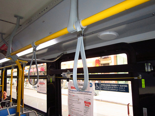 Passenger assist strap. -MTA?