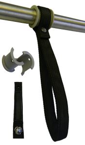Black nylon grab handle for buses